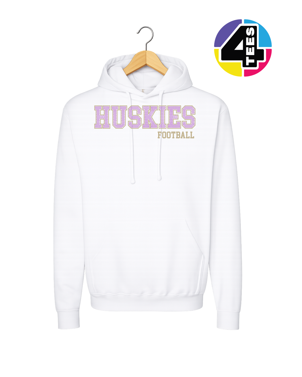 Huskies Spangle Football Hoodie