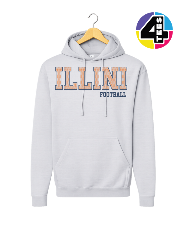 Illini Spangle Football Hoodie