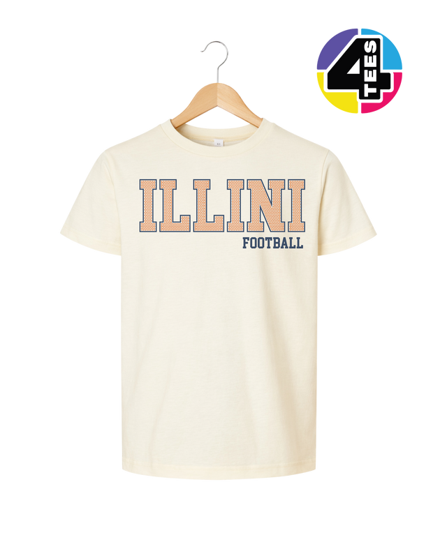 Illini Spangle Football Youth Tee