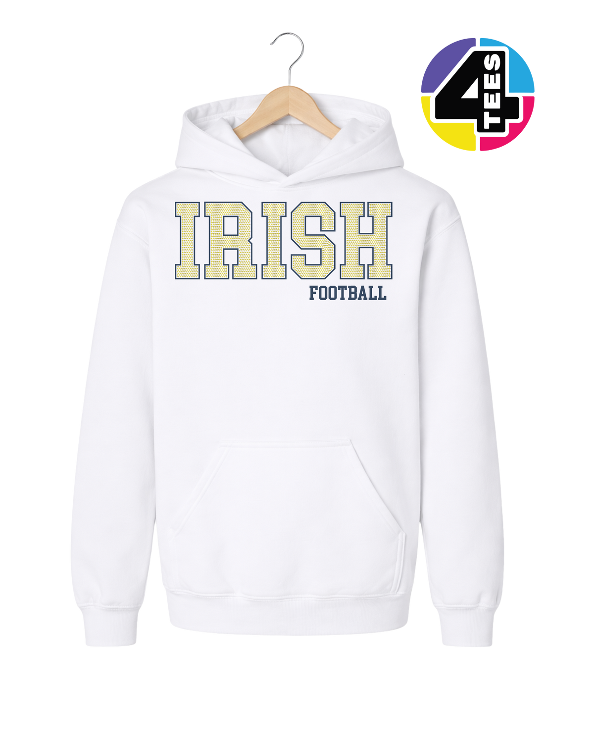 Irish Spangle Football Youth Hoodie