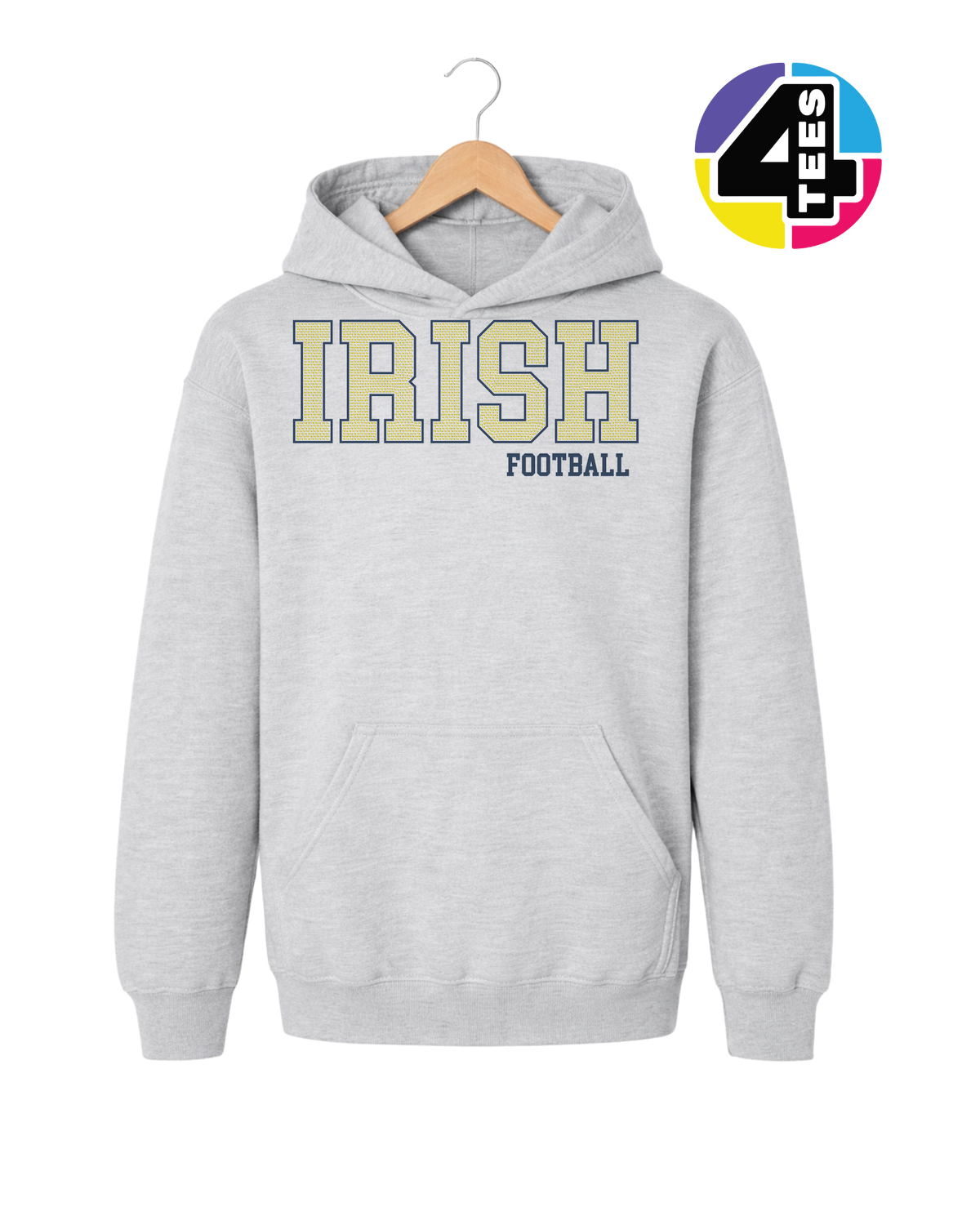 Irish Spangle Football Youth Hoodie