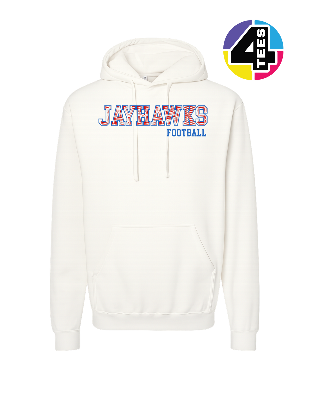 Jayhawks Spangle Football Hoodie