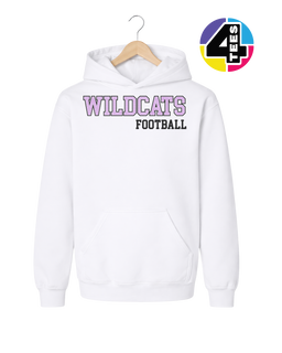 Wildcats Spangle Football Youth Hoodie