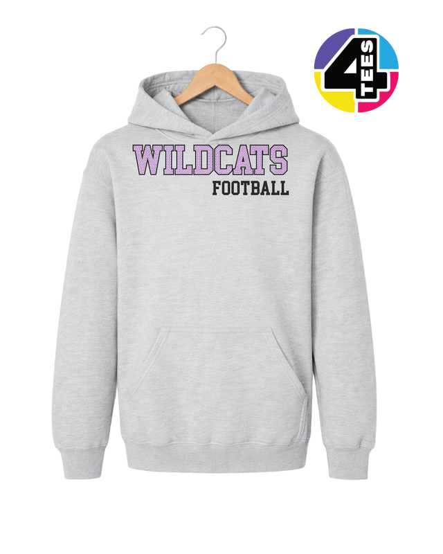 Wildcats Spangle Football Youth Hoodie