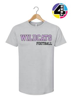 Wildcats Spangle Football Tee
