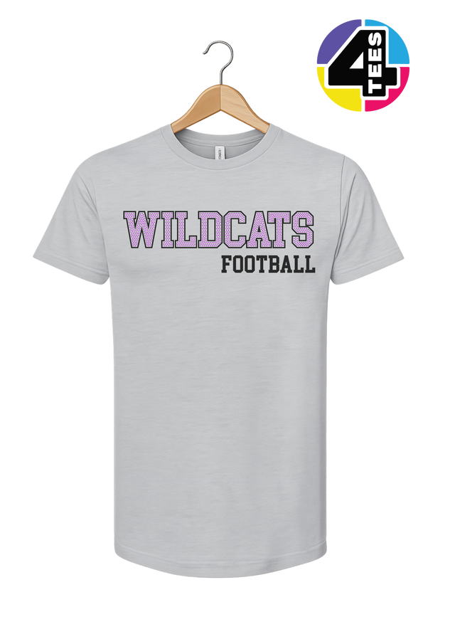 Wildcats Spangle Football Tee