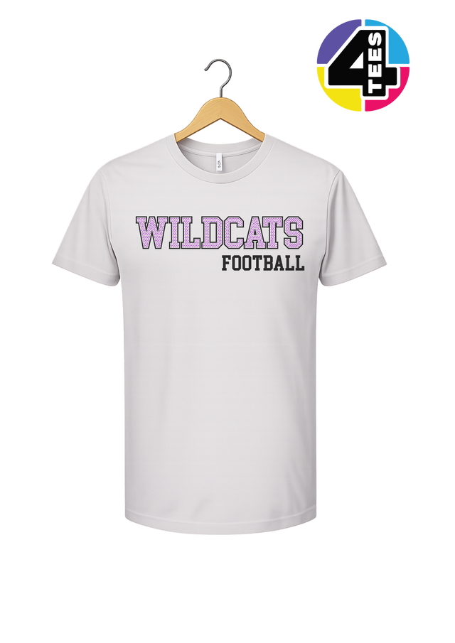 Wildcats Spangle Football Tee