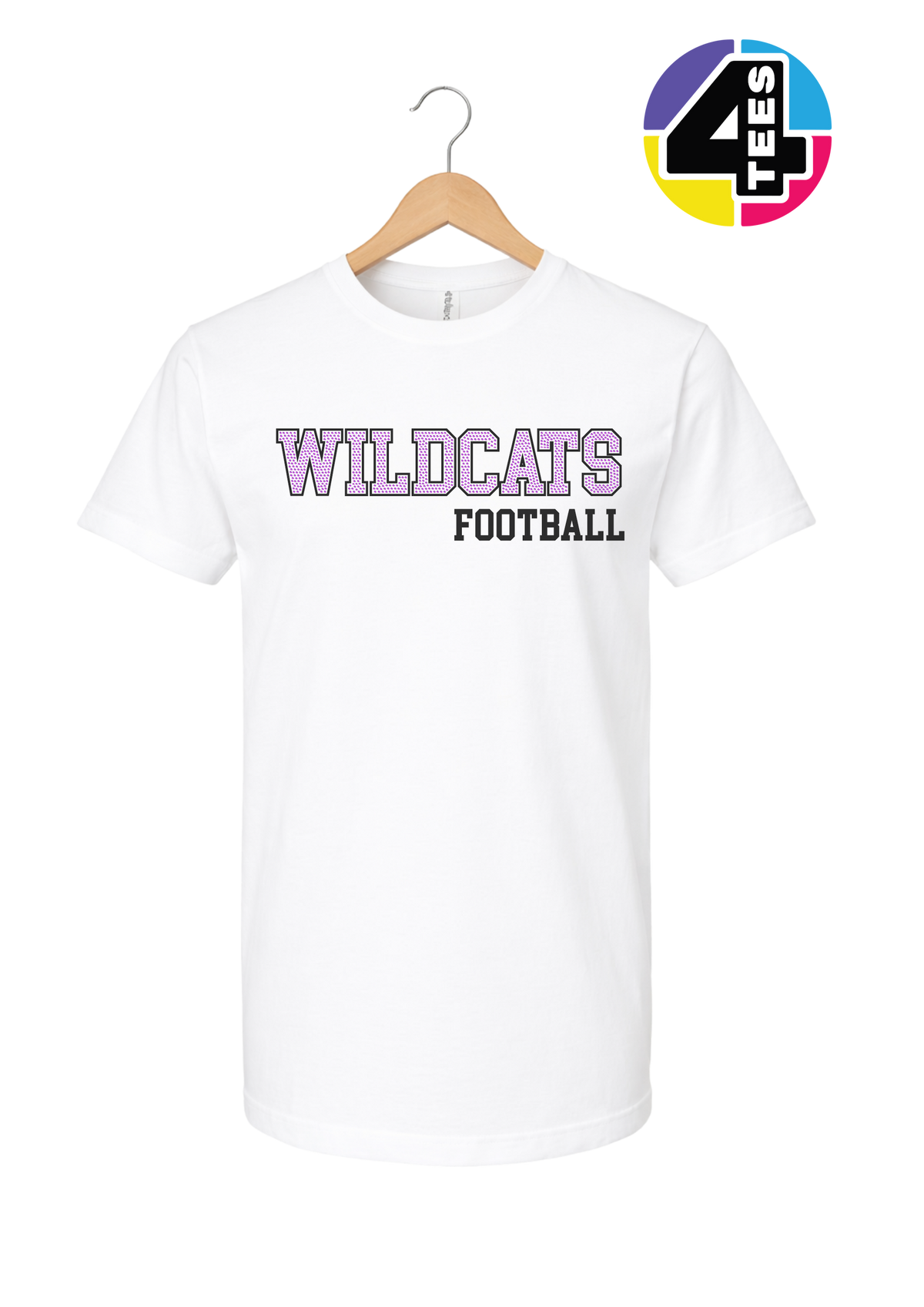 Wildcats Spangle Football Tee