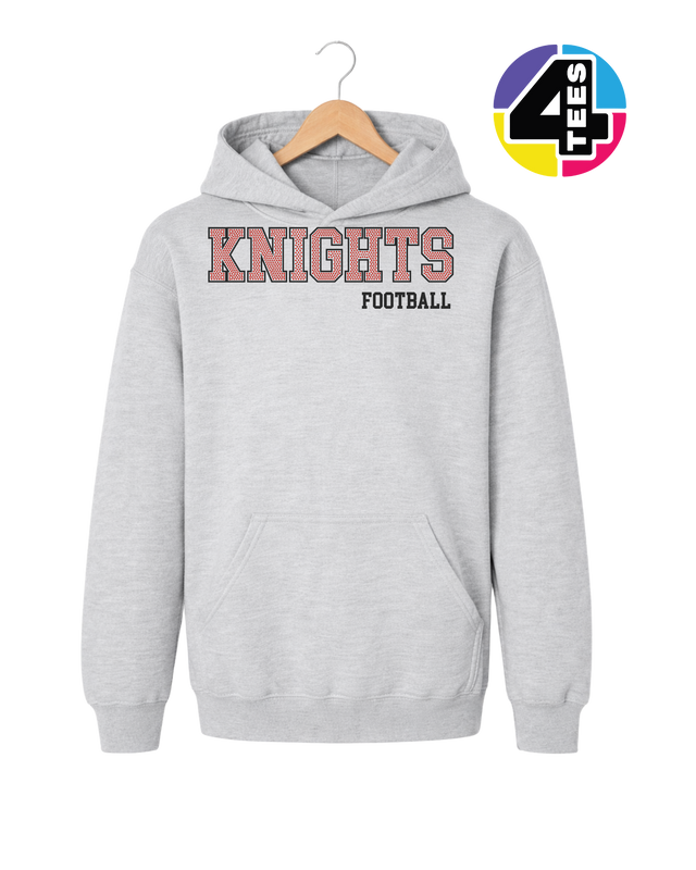 Knights Spangle Football Youth Hoodie