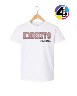 Knights Spangle Football Youth Tee