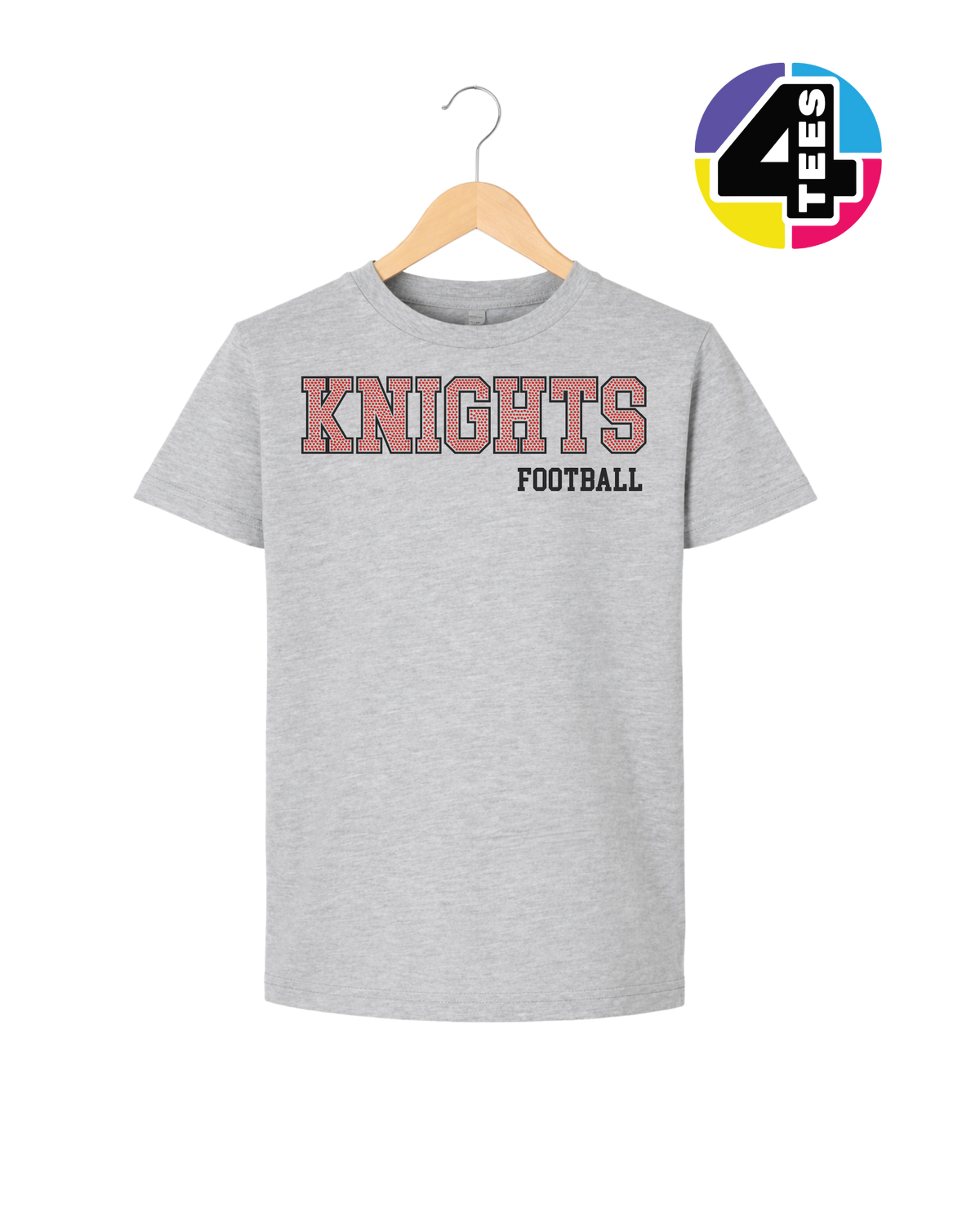 Knights Spangle Football Youth Tee
