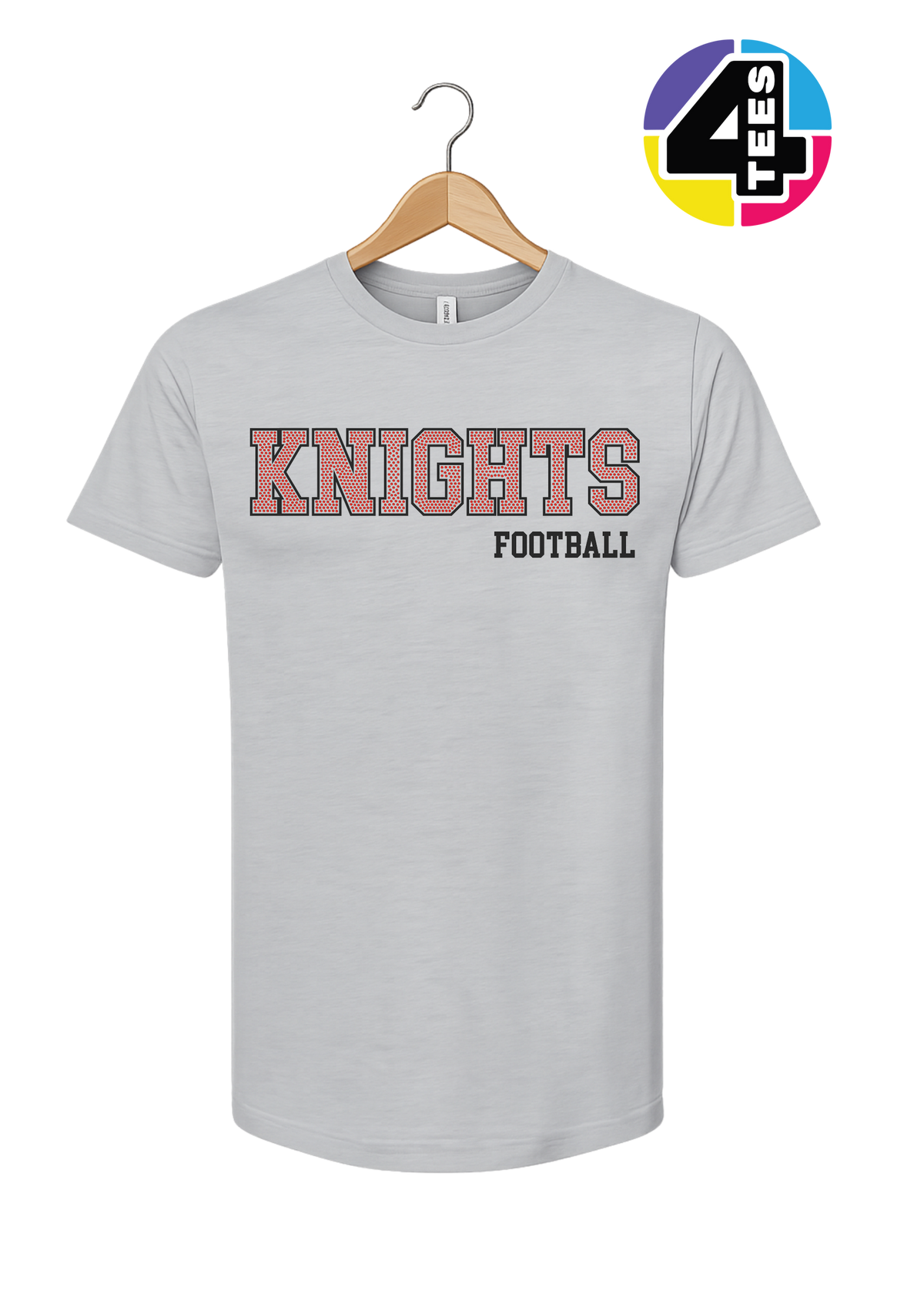 Knights Spangle Football Tee