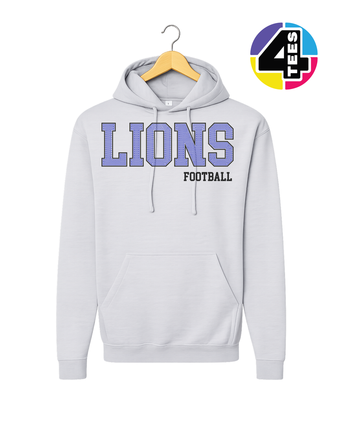 Lions Spangle Football Hoodie
