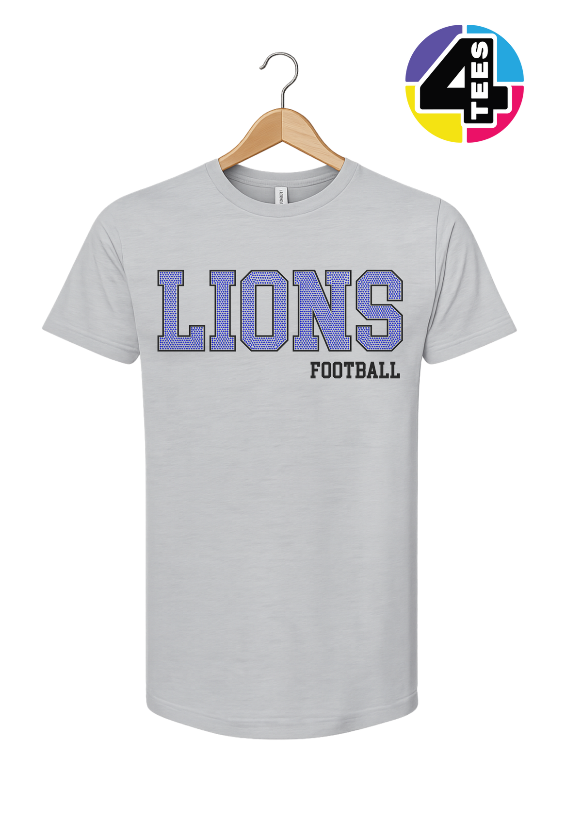 Lions Spangle Football Tee