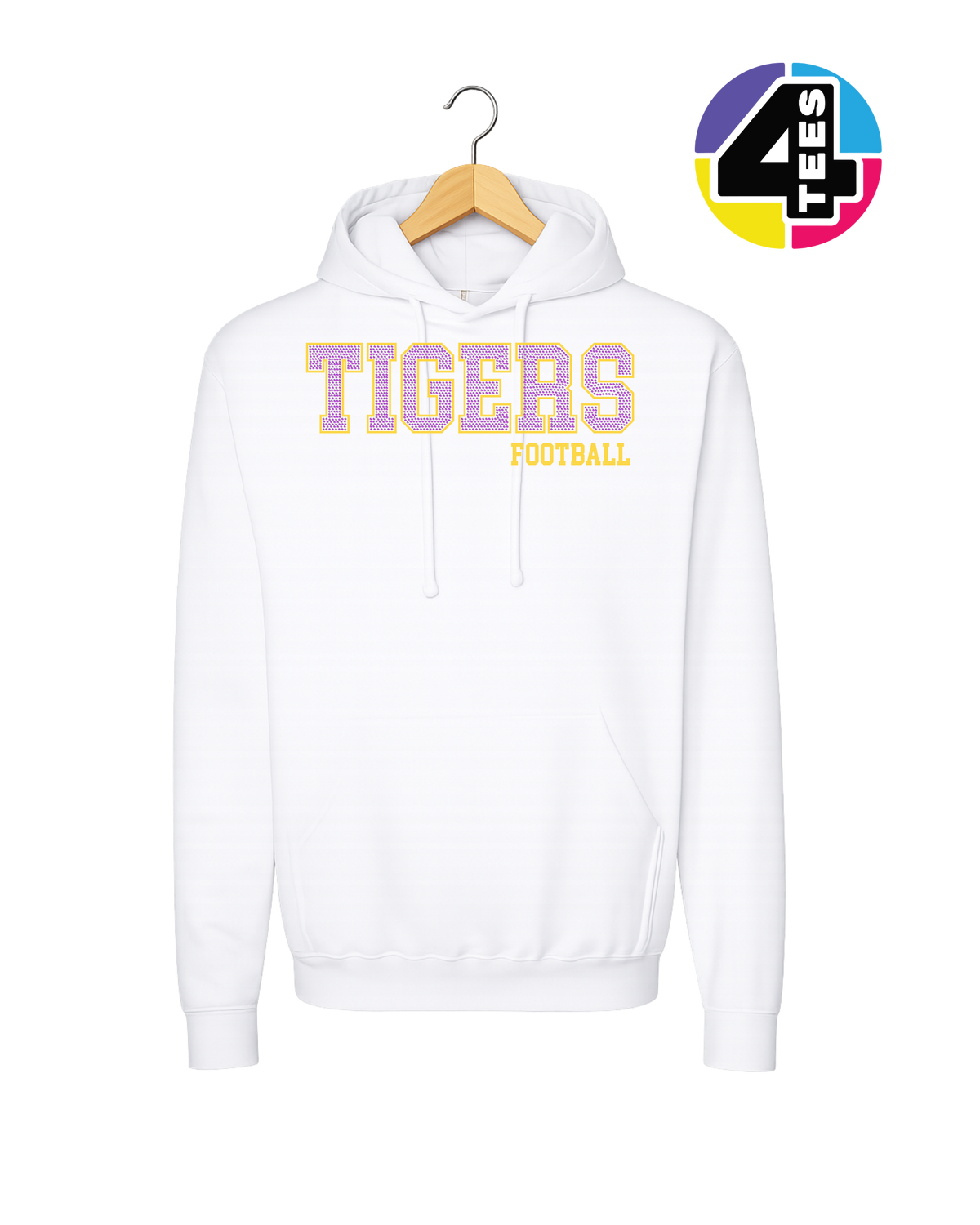 Tigers Spangle Football Hoodie
