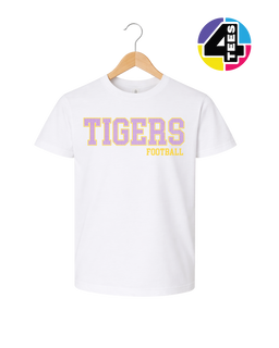 Tigers Spangle Football Youth Tee