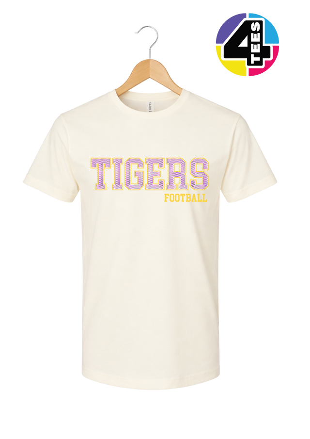 Tigers Spangle Football Tee