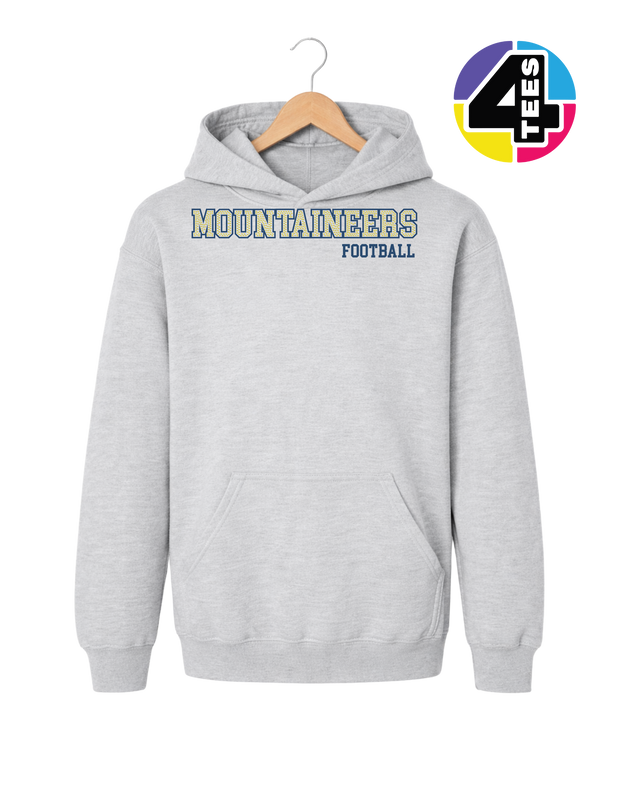 Mountaineers Spangle Football Youth Hoodie