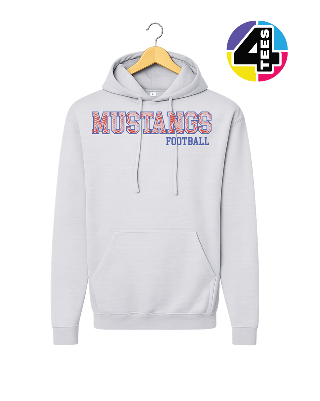 Mustangs Spangle Football Hoodie