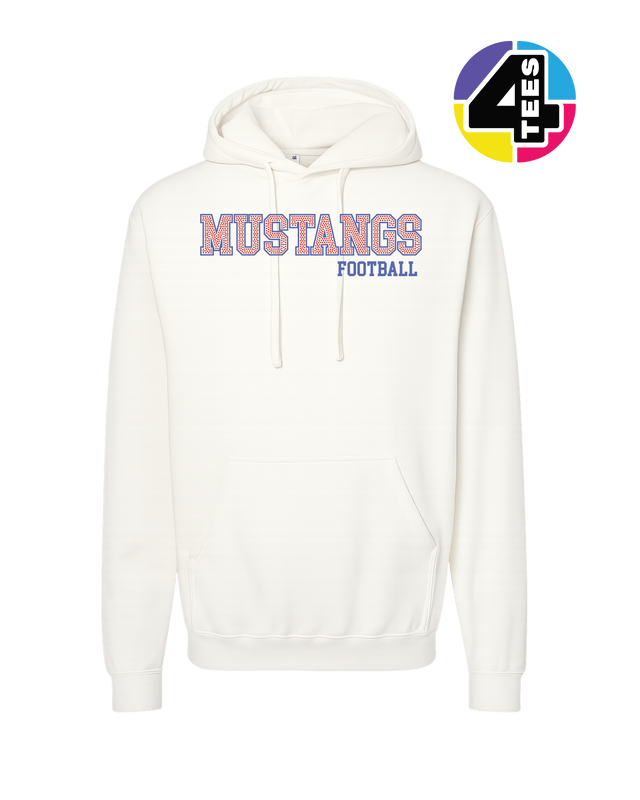 Mustangs Spangle Football Hoodie