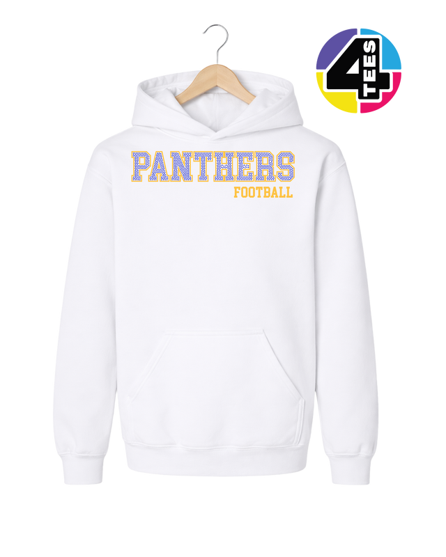 Panthers Spangle Football Youth Hoodie