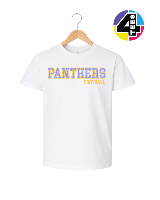 Panthers Spangle Football Youth Tee