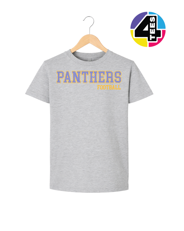 Panthers Spangle Football Youth Tee