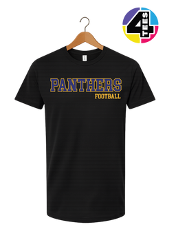 Panthers Spangle Football Tee