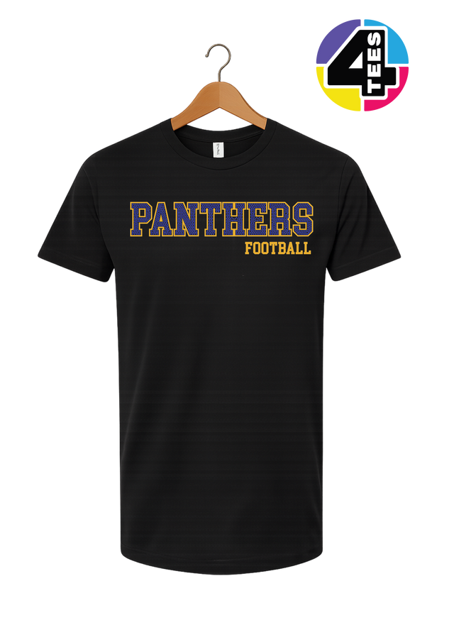 Panthers Spangle Football Tee