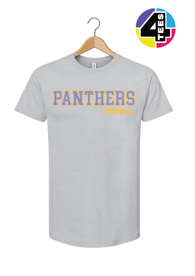 Panthers Spangle Football Tee