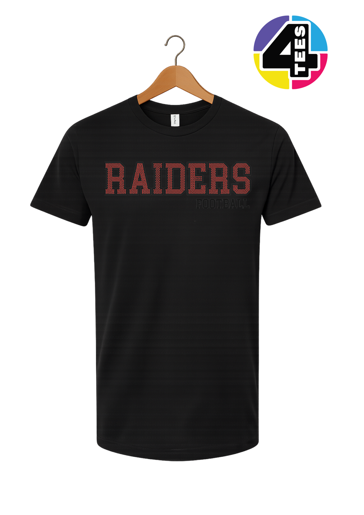 Raiders Spangle Football Tee
