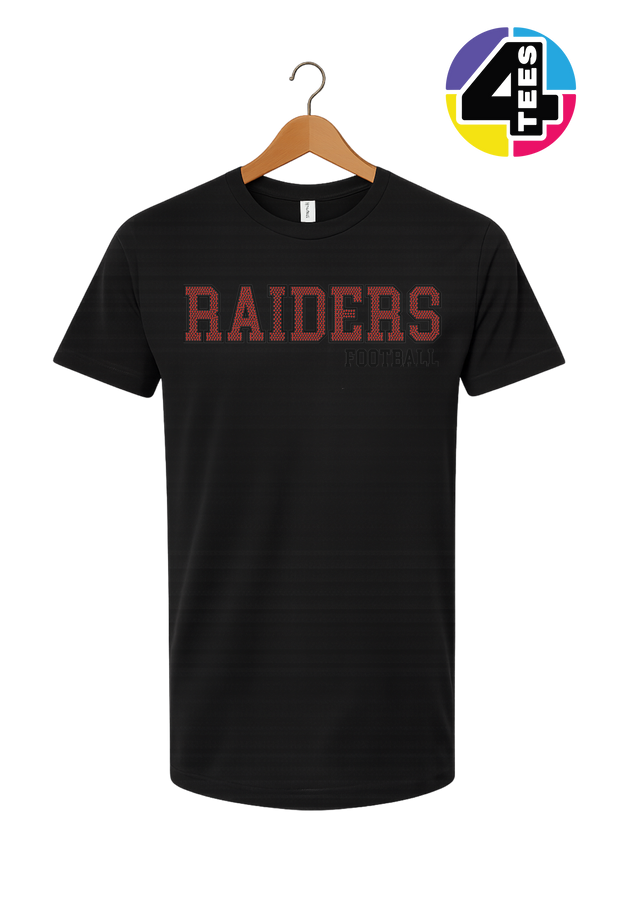 Raiders Spangle Football Tee