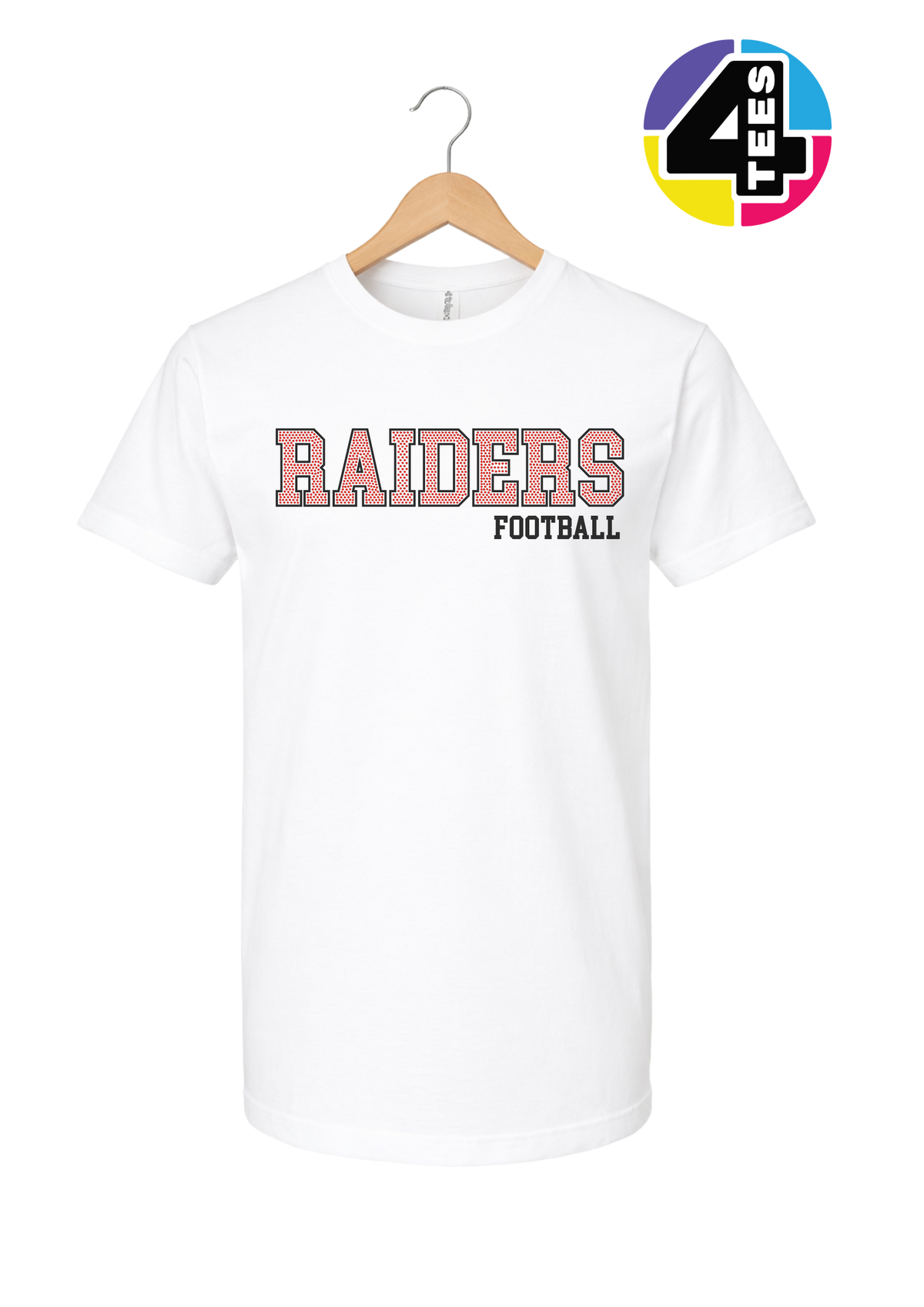 Raiders Spangle Football Tee