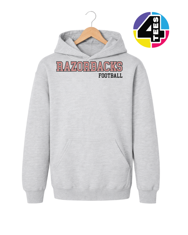 Razorbacks Spangle Football Youth Hoodie