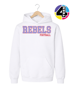 Rebels Spangle Football Youth Hoodie