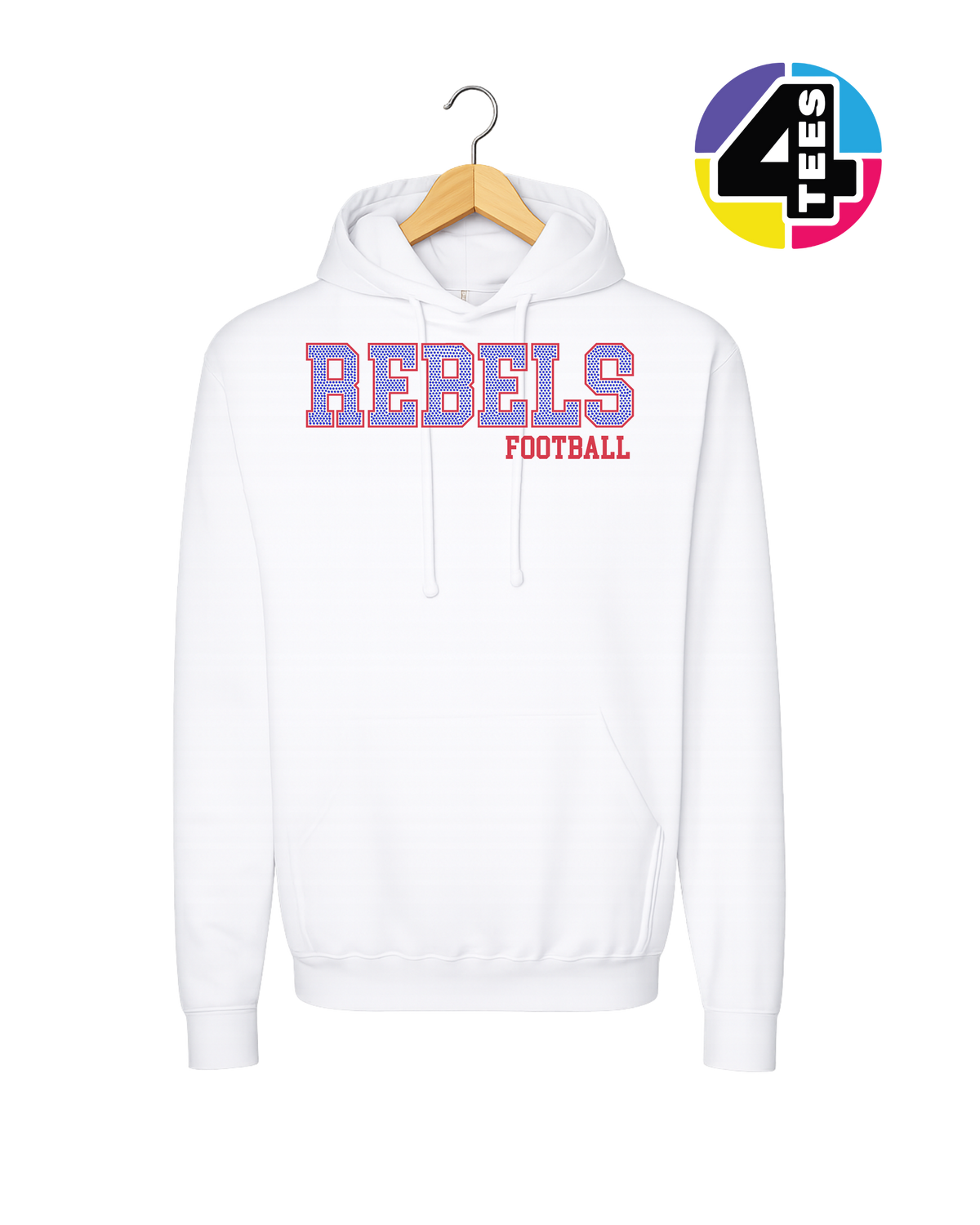 Rebels Spangle Football Hoodie
