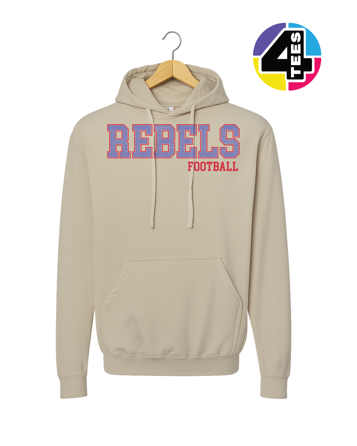Rebels Spangle Football Hoodie