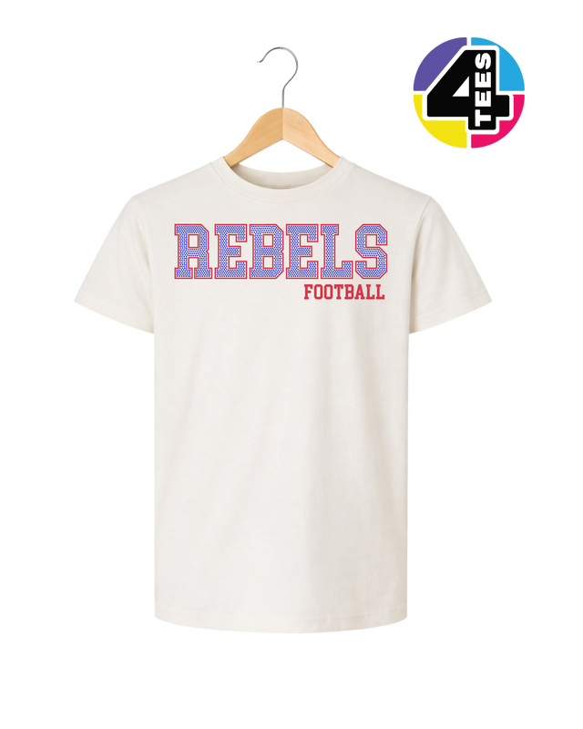 Rebels Spangle Football Youth Tee
