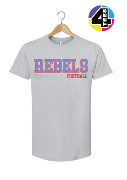 Rebels Spangle Football Tee