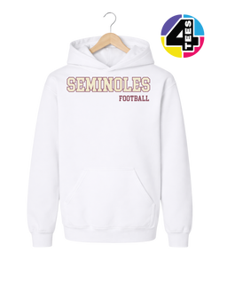 Seminoles Spangle Football Youth Hoodie