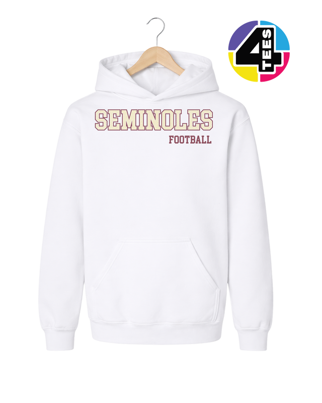 Seminoles Spangle Football Youth Hoodie