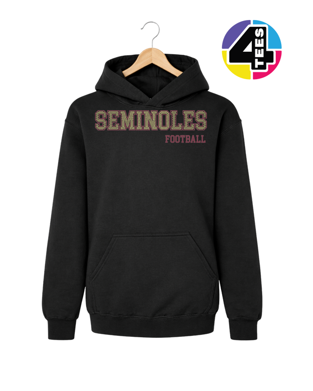 Seminoles Spangle Football Youth Hoodie