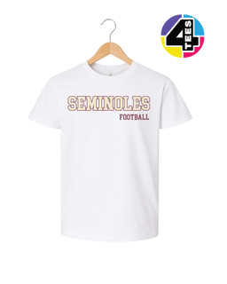 Seminoles Spangle Football Youth Tee