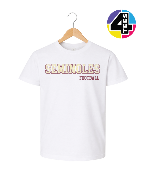 Seminoles Spangle Football Youth Tee
