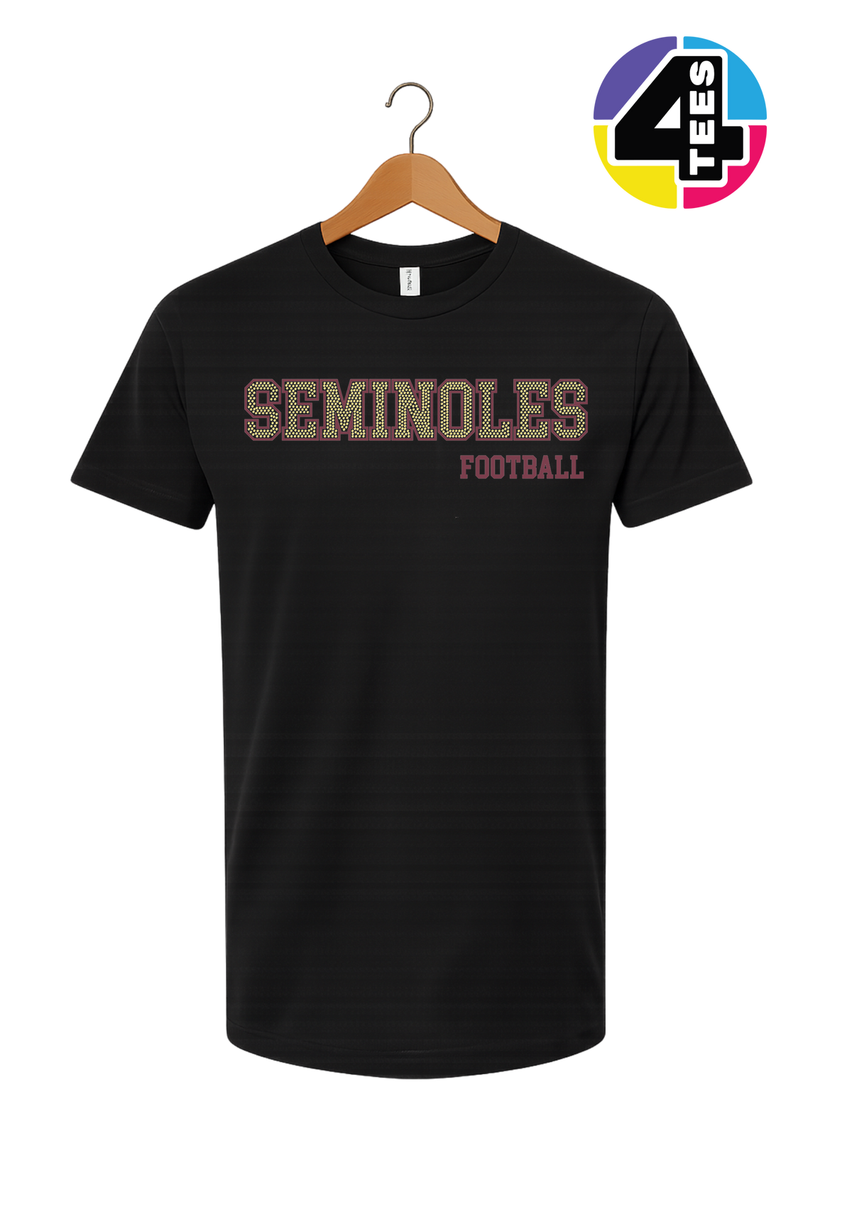 Seminoles Spangle Football Tee