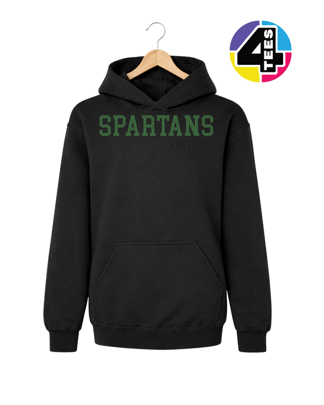 Spartans Spangle Football Youth Hoodie