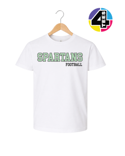 Spartans Spangle Football Youth Tee