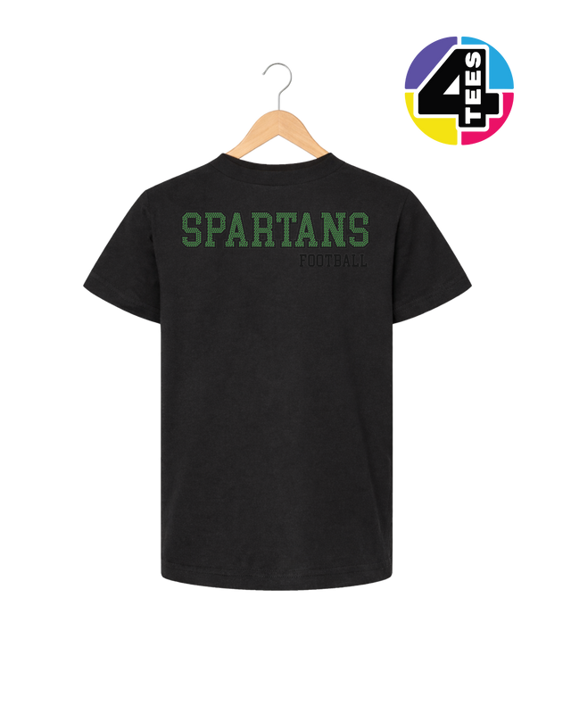Spartans Spangle Football Youth Tee