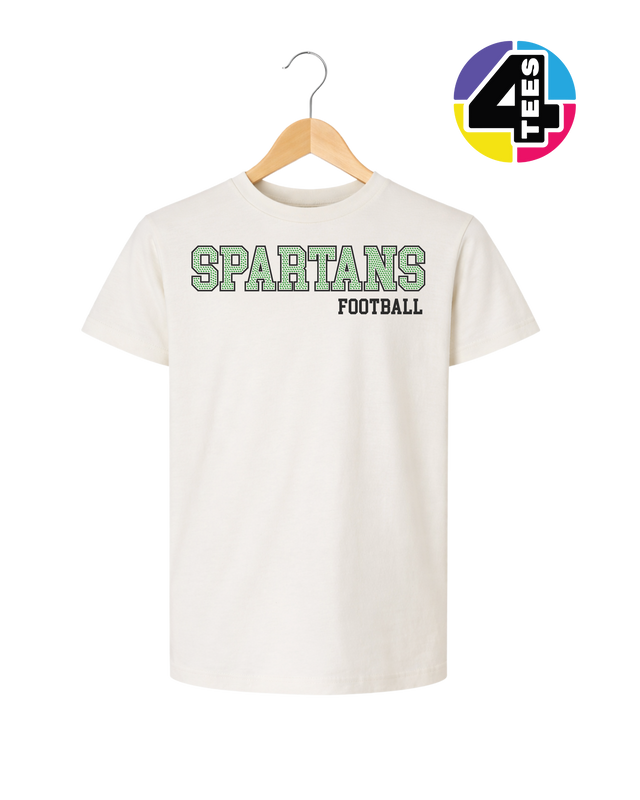 Spartans Spangle Football Youth Tee
