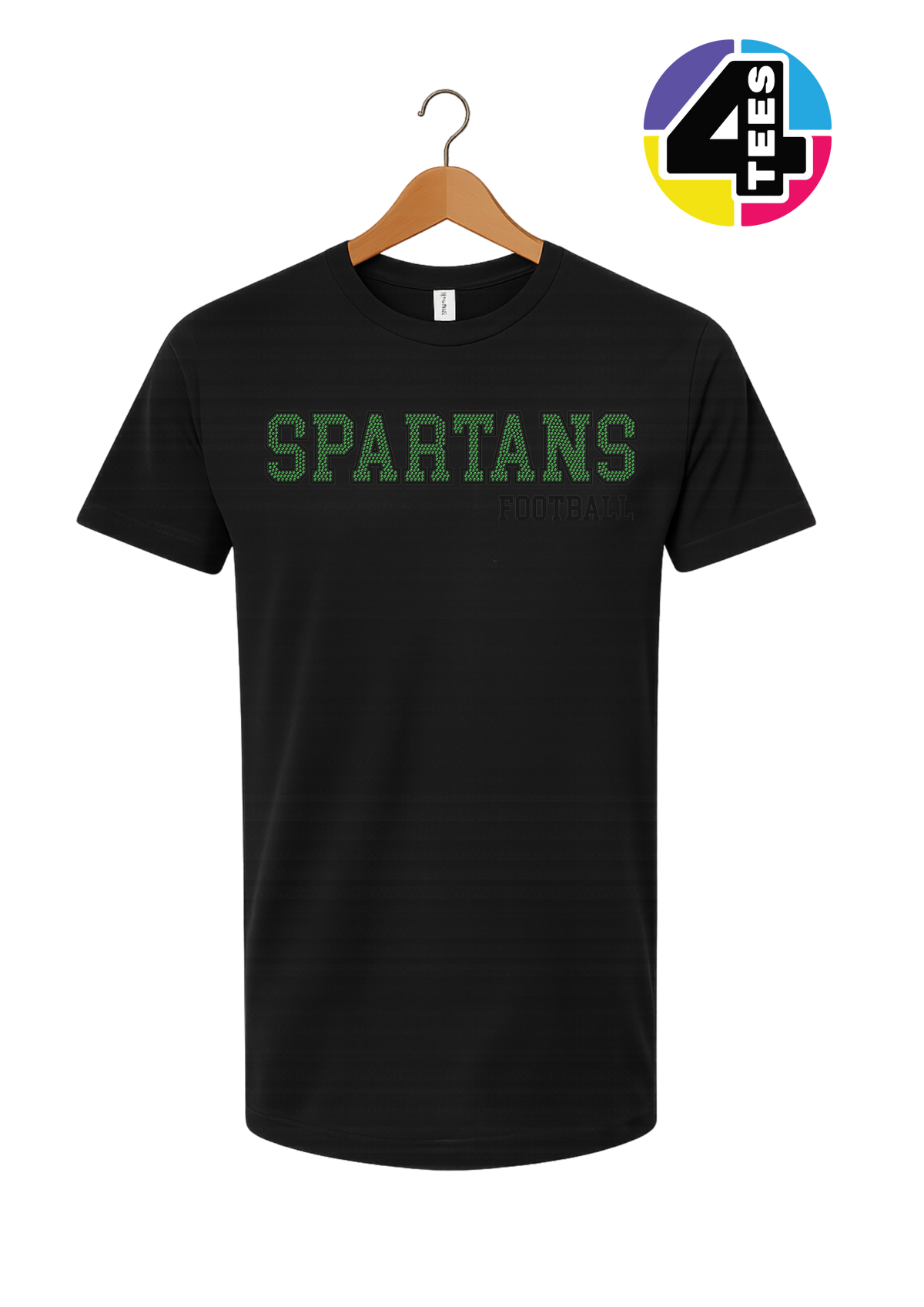 Spartans Spangle Football Tee